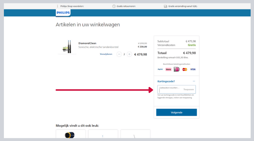 hoe gebruik ik een philips kortingscode.png