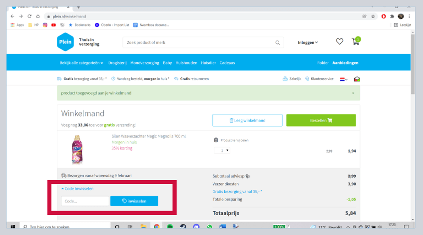 hoe gebruik ik een plein kortingscode