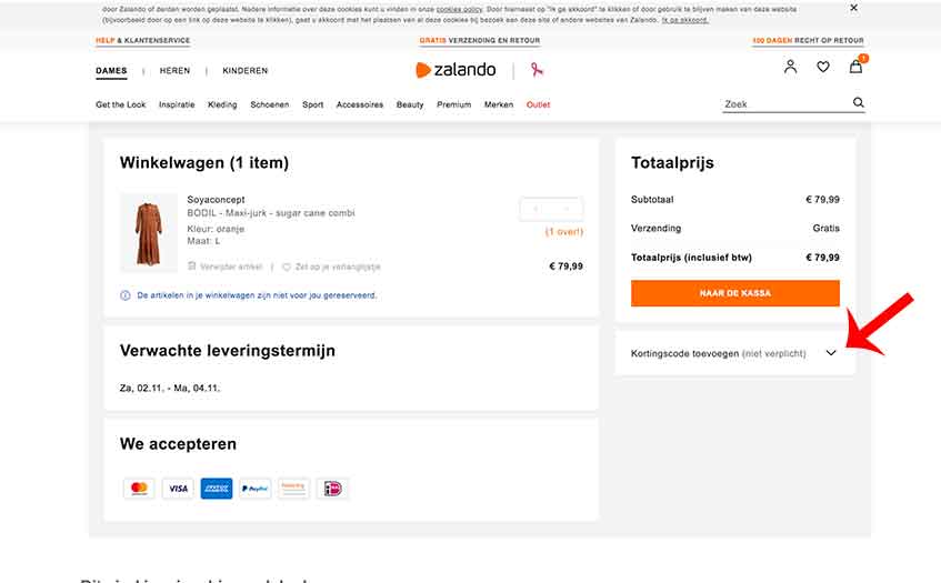 adidas zalando kortingscode