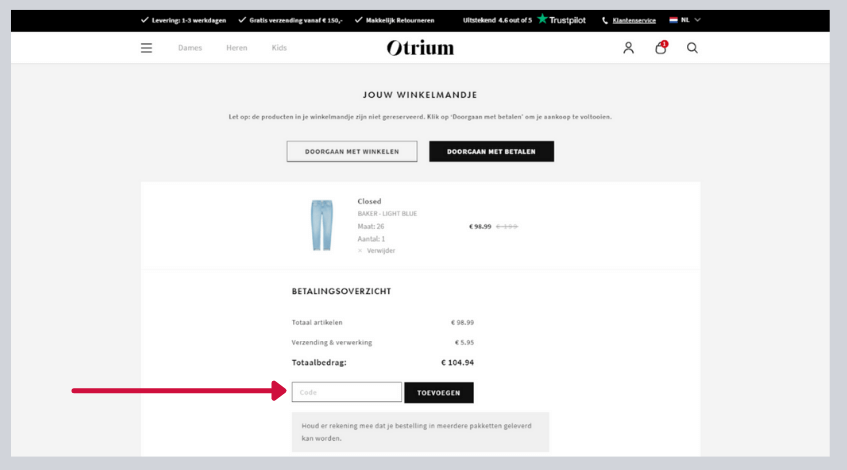 otrium_kortingscode