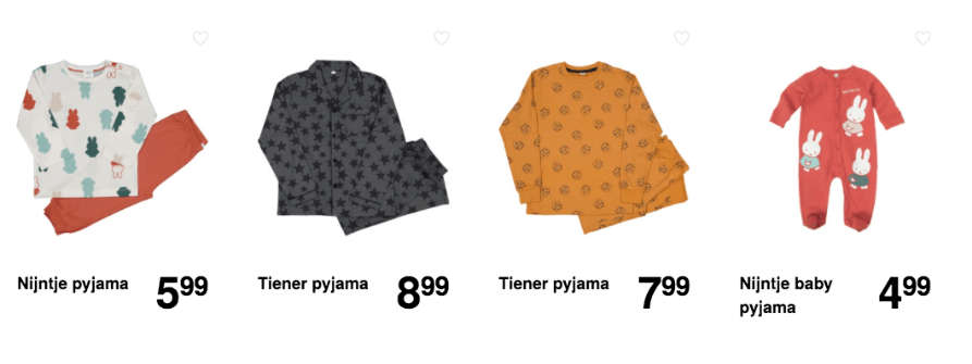 zeeman pyjama