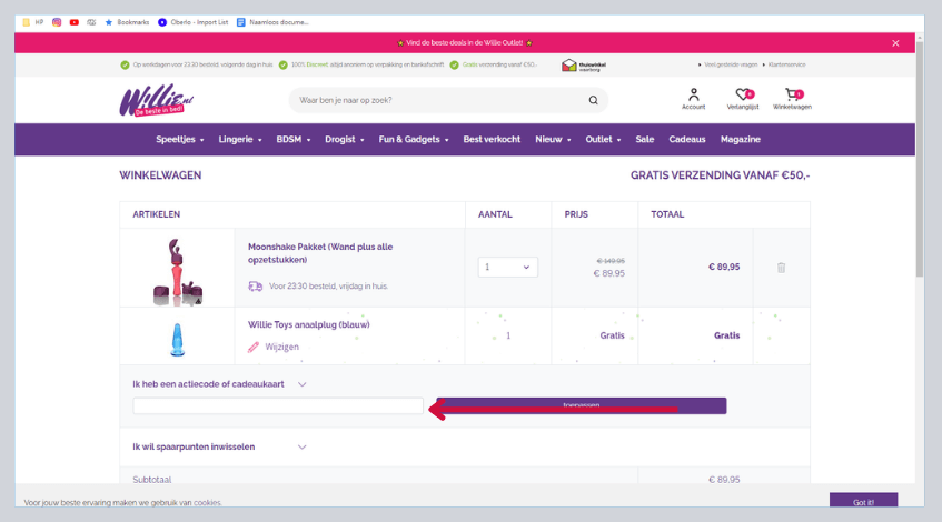 hoe gebruik ik een willie kortingscode.png