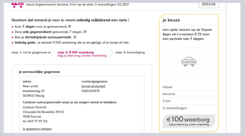 hoe gebruik ik een cardoen kortingscode